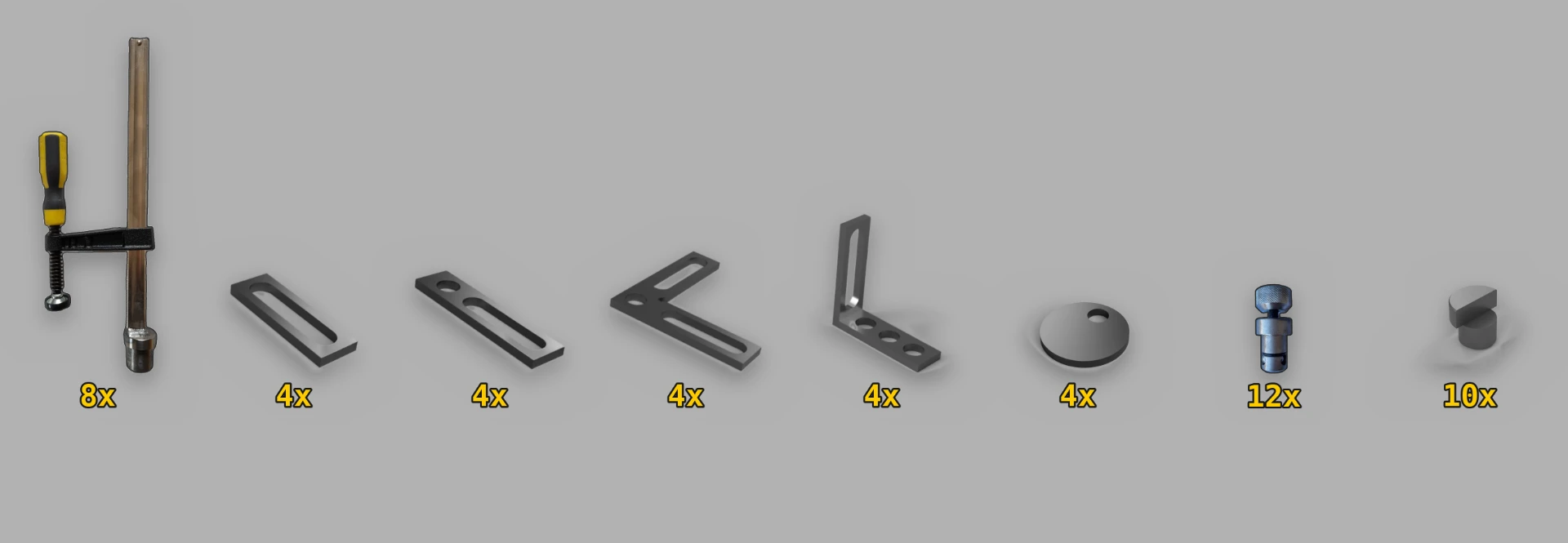 Kit ATRIBU VERT — Right-angle clamping · System 28 · ATRIBU