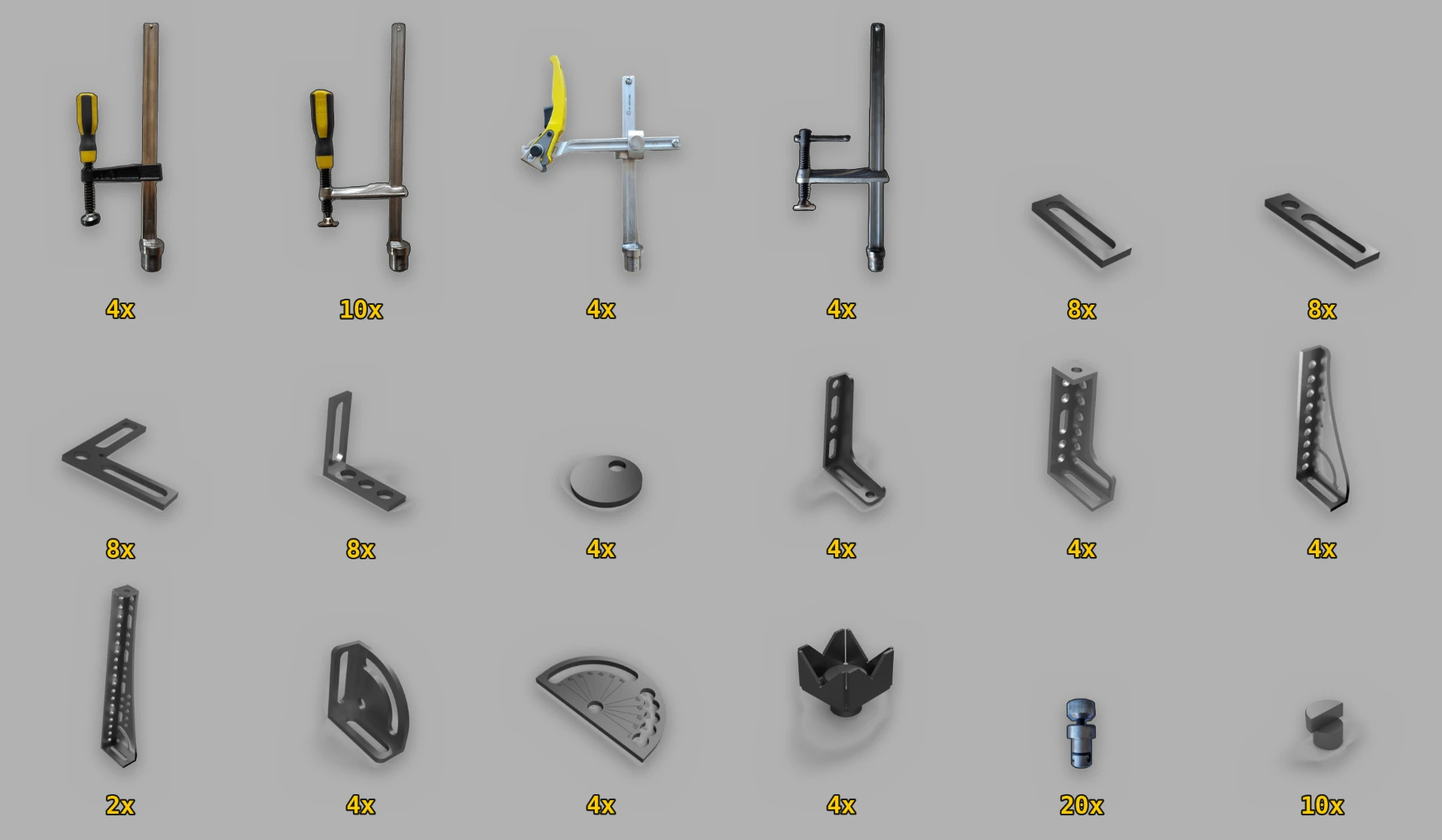 Kit ATRIBU IRON — Large and heavy structures · System 28 · ATRIBU